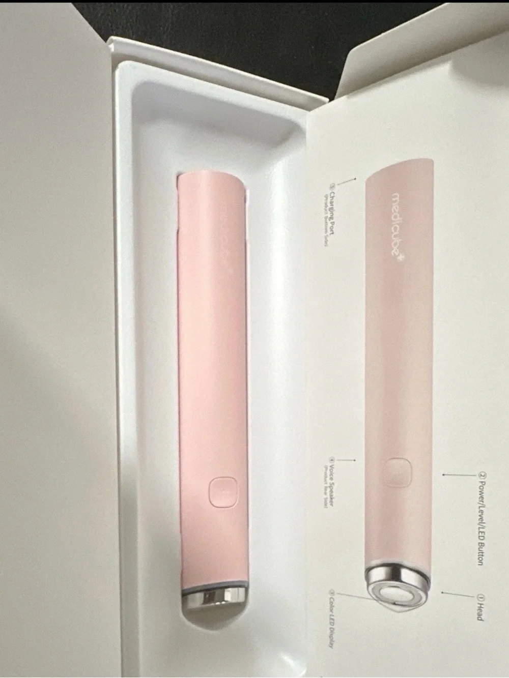 Pink LED Facial Massager for Women by mzdicube